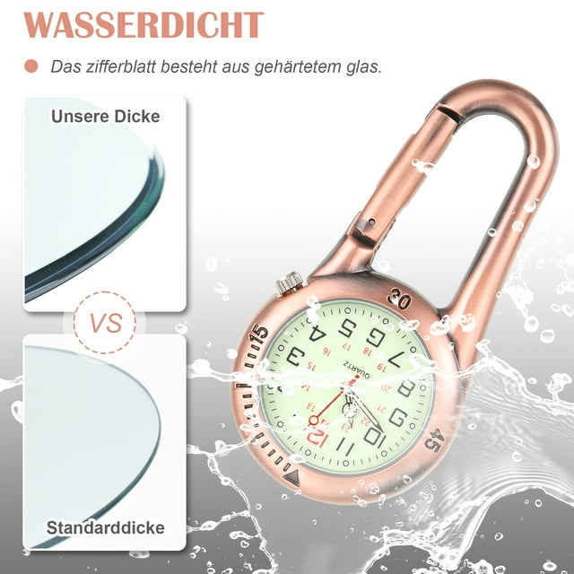 Maytalsory Porte-Clés en Alliage Clip Montres de Camping Randonnée Compactes et Légères Essentiels Premium Noir