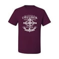thumbnail image 2 of Wild Bobby, My Savior Is Tougher Than Nails Revelation 1:18, Inspirational Christian, Men Graphic Tee, Maroon, XX-Large, 2 of 5