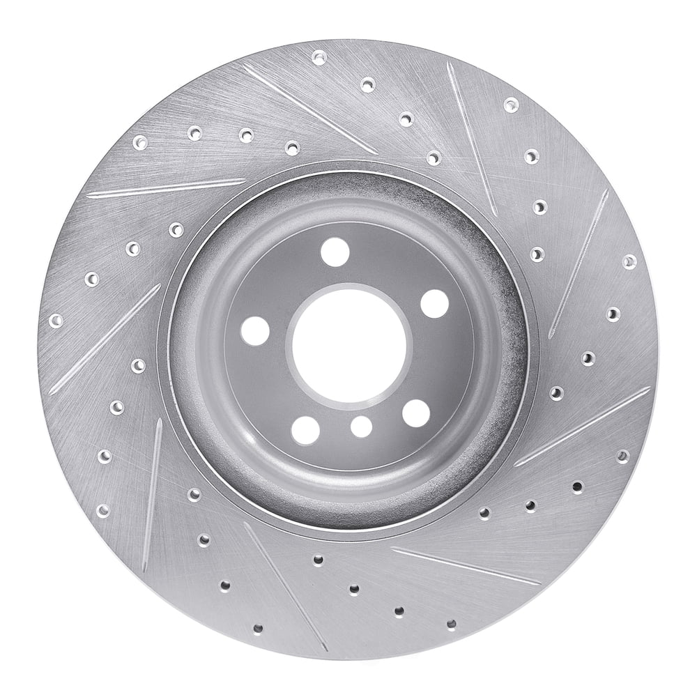 Dynamic Friction Company 631-31130L DFC Brake Rotor - Drilled And Slotted - Silver