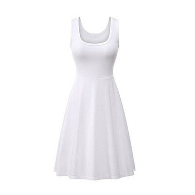 Nouvelle Robe en Coton à Col en U pour Femmes, Jupe-Culotte Tridimensionnelle