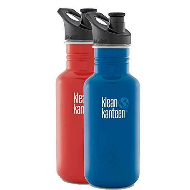 Klean Kanteen Classic Stainless Steel Bottle With Sport Cap (2 Pack) (2