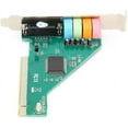 thumbnail image 2 of Tarjeta de sonido Tarjeta de sonido PCI Tarjeta de sonido integrada de escritorio de computadora de 4.1 canales Tarjeta de sonido de alta fidelidad CMI8738 Zhivalor CZDZ-HQ54, 2 of 2