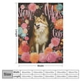 thumbnail image 4 of FUMJ Just A Girl Who Love Wolves Blanket Cute Funny Wolf Decor Animal Throw Blanket Wolf Gifts for Girls Boys Super Warm Soft Plush Flannel Blanket Couch Bedding Blanket for Baby Kids Women, 4 of 6