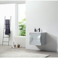 thumbnail image 2 of Colmar 24" Light Gray Wall Mount Bathroom Vanity, 2 of 14
