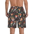 thumbnail image 3 of Naloa Mushroom With Snails Men's Beach Shorts, Surfing shorts, Swim trunks, Quick Dry Swim Trunks for Surfing Beach Fun - X-Large, 3 of 9