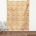 thumbnail image 4 of Ambesonne Floral Fabric by the Yard Upholstery, Simplistic Flower Plain Back, 2 Yards, Pale Vermilion and Fawn, 4 of 5