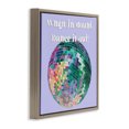 thumbnail image 3 of Stupell Industries Glam Dance It Out Phrase Brown Floating Frame Canvas Art, 25 x 25, by Regina Moore, 3 of 8