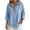 01-Light Blue, variant on Cotton Linen Tops for Women - 2026 Summer Gauze Shirts Button Down V Neck Half Sleeve Blouses Dressy Casual Clothes