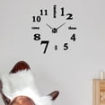 thumbnail image 4 of Reloj de pared moderno acrílico sin marco, calcomanía digital, reloj colgante DIY silencioso para pequeño negro, 4 of 9