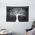 thumbnail image 1 of Apartment Decor Tapestry, A Tree with Many Leaves Pattern Wooden Background Botanical Decor Illustration, Wall Hanging for Bedroom Living Room Dorm Decor, 60W X 40L Inches, White, by Ambesonne, 1 of 2