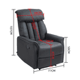 thumbnail image 2 of Sillón Reclinable Manual EKE Life Home con Reposapiés Elevable y Acolchado Confort – Ideal para Sala y Descanso, 2 of 5