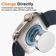 thumbnail image 5 of Amizee 2 in 1 Metal Case Compatible with Apple Watch Series 6/SE/5/4 44mm with Back Cover, Rugged Shockproof Protective Bumper Cover for iWatch 44mm, Titanium, 5 of 14