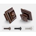 thumbnail image 2 of Barra de cortina KAMANINA Bronze de 168 a 305 cm, ajustable con remates cuadrados, 2 of 9
