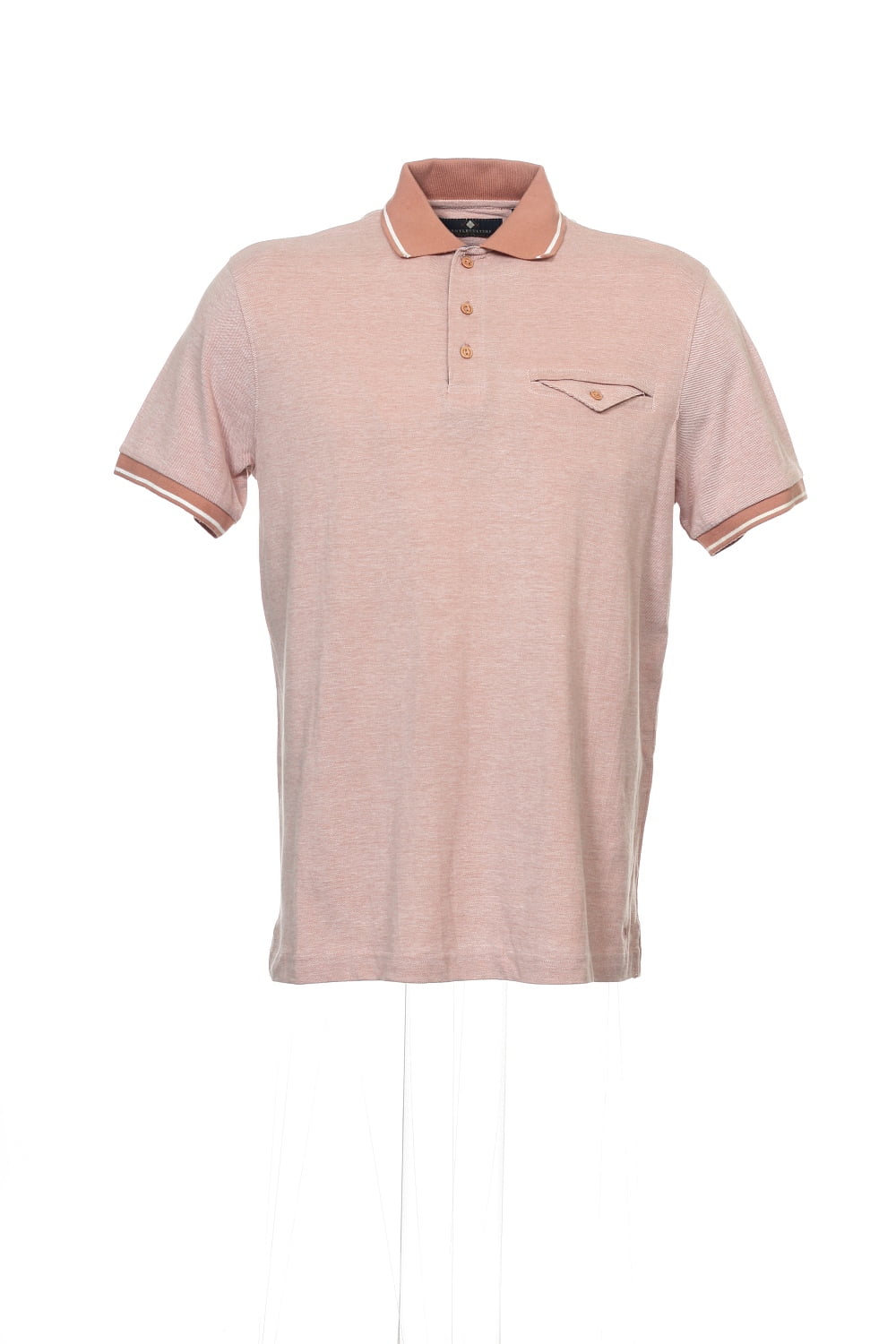 salmon golf shirt