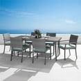thumbnail image 4 of RST Brands Portofino 7-piece Aluminum and Wicker Outdoor Dining Set in Spa, 4 of 8