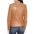 thumbnail image 2 of Celebrity Women's Lambskin Leather Jacket Motorcycle Slim Fit Biker W078, 2 of 3