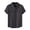 Dark Gray, variant on Mens Short Sleeve Button Down Shirts Work Casual Button Up Relaxed Fit Summer Shirt with Two Pockets