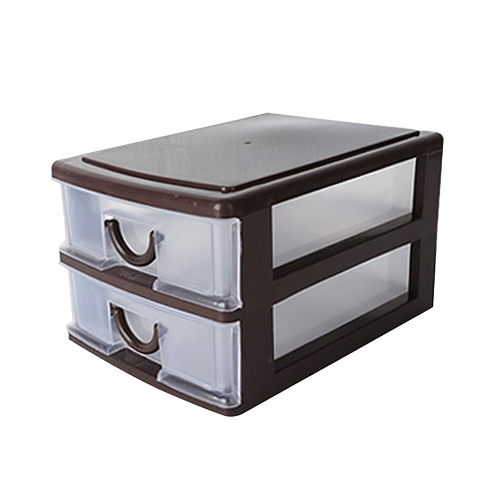 OUNONA Box Organizer Drawer Cosmetic Stacking Storage Plastic Drawers
