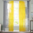 thumbnail image 4 of Yellow Gray Abstract Art Texture Tulle in Sheer Curtains for Living Room Bedroom Kitchen Window Treatment Chiffon Curtain Blinds, 4 of 7