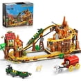 thumbnail image 1 of Juego de construcción de montaña rusa INSOON Western con Mine Train 1270 piezas, 1 of 9