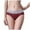 Brick Red, variant on Women High Waist Cotton Knickers Ladies Panties Full Coverage Briefs Underpants Plus Size Multicolor