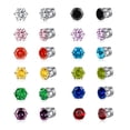 thumbnail image 1 of Pendientes magnéticos Spiritlele con circonitas cúbicas coloridas, 5 mm, 12, 1 of 8