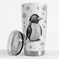 thumbnail image 4 of SANDJEST Penguin Tumbler 20oz Jewelry Drawings Stainless Steel Insulated Tumblers Gifts for Women Girls Coffee Travel Mug Cup Gift for Christmas Birthday, 4 of 5