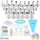 thumbnail image 1 of 149PCS/Set Cake Decoration Baking Tools Stainless Steel Pastry Nozzles Converter Cream Bag DIY Confectionery Cupcake Baking Sets heqiyong LED, 1 of 2
