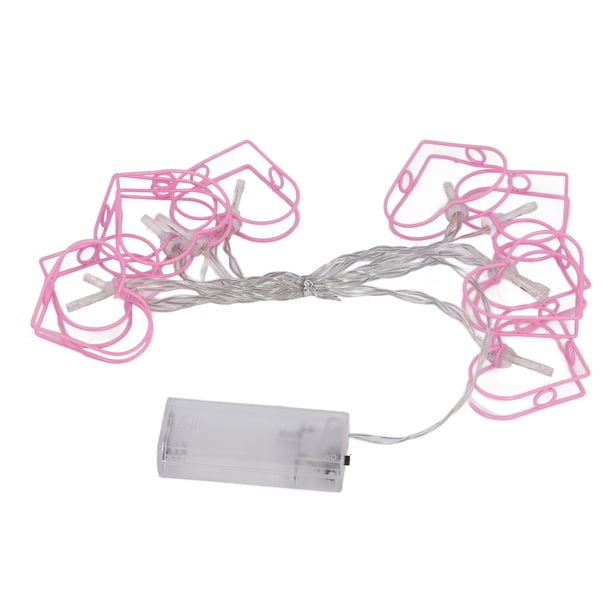 Cadena De Luces LED, Resistente A La Intemperie, Arte Del Hierro, Cadena De Luces LED En Forma De Corazón, Acero Inoxidable Exquisito Para Tienda De Campaña Para Acampar Para ANGGREK Otros