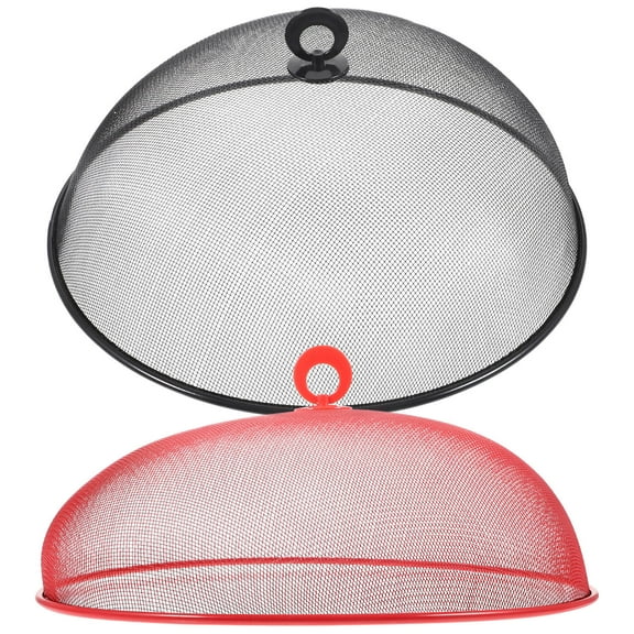 NIAIZEK 2Pcs Multiuse Stainless Steel Food Covers Metal Mesh Dome Protectors for Kitchen and Dining