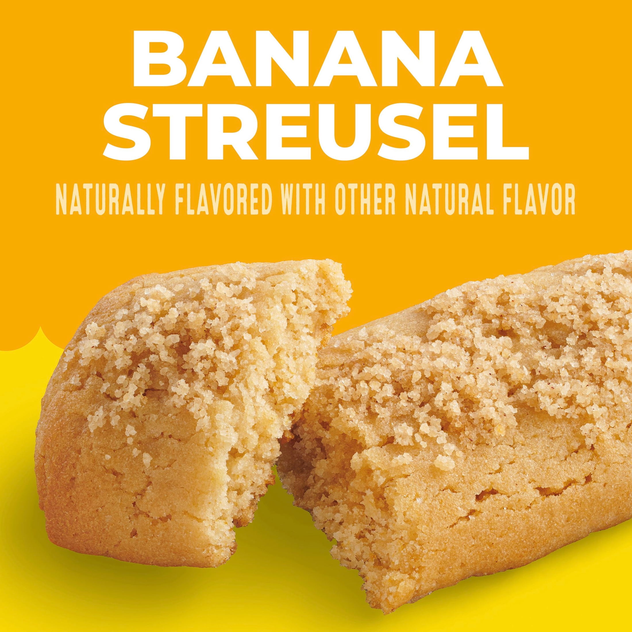 (8 pack) Mott's Soft Baked Bars, Banana Streusel, Made with Applesauce, 6 Count, 5.76 oz