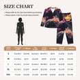 thumbnail image 4 of Yiaed Explosive Fluid Splash Art Print Pajamas Women's Long Sleeve Sleepwear Soft Button Down Loungewear Pjs Lounge Set Nightwear Womens Pajama Pants-Large, 4 of 7