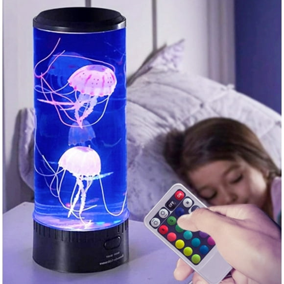 JellyFish Aquarium Conduit Lampe Tour Changement de Couleur USB Nuit Lumière Décor Cadeau