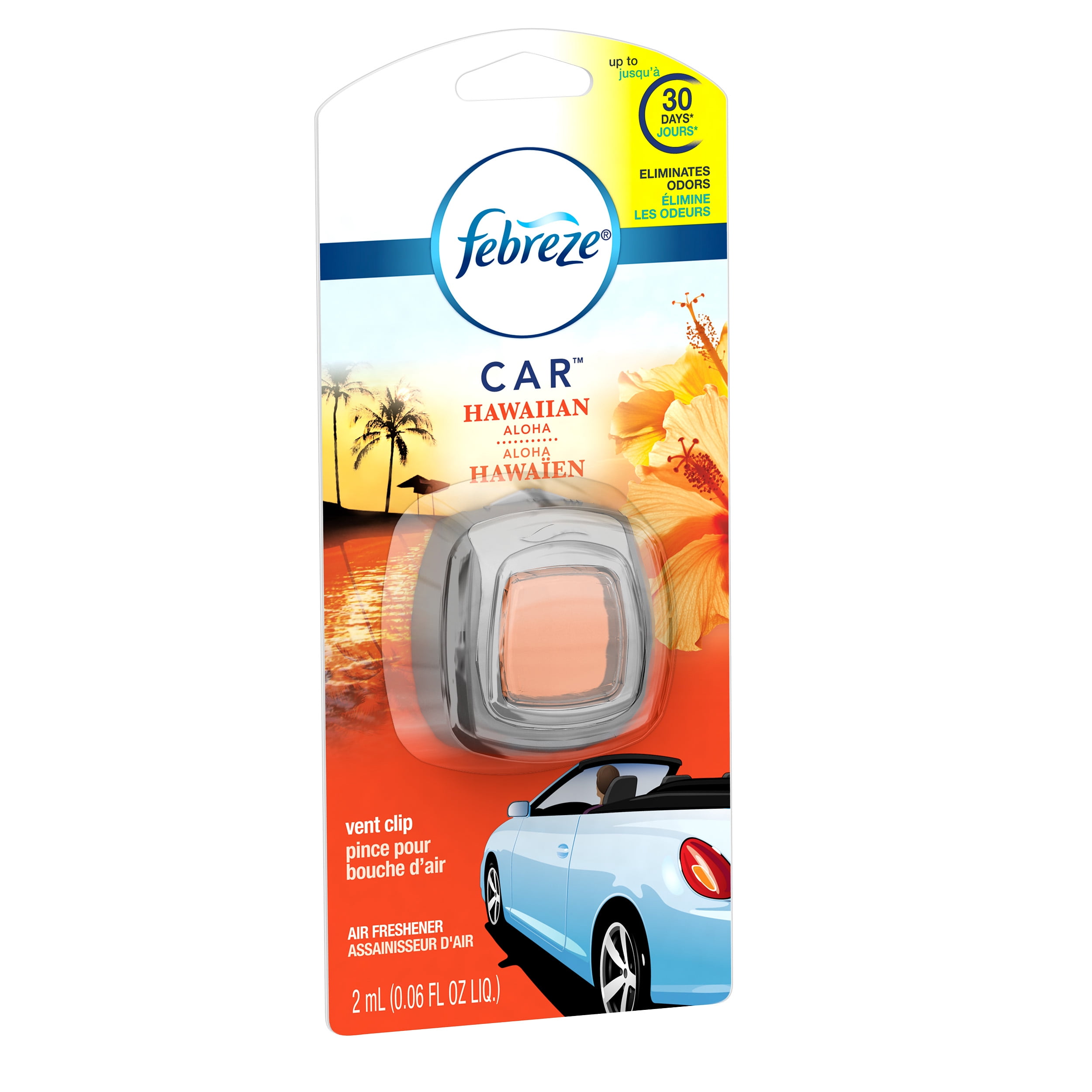 Febreze CAR Air Freshener Hawaiian Aloha (1 Count, 0.06 oz)