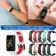 thumbnail image 3 of Compatible Con Huawei Band 6 / Honor Band 6 Tpu Correa De Reloj Impermeable Correa De Repuesto De Doble Color matsuzay EL017268-01, 3 of 5
