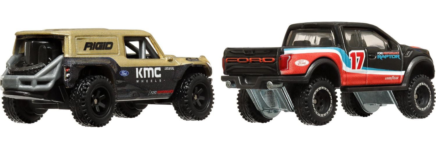Hot Wheels Car Culture Ford Bronco R & '17 Ford F-150 Raptor véhicule 2pk