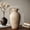 L, variant on Rustic Farmhouse Textured Ceramic Vase, Minimalist Artistic Pottery Decor for Home Office Kitchen Bedroom Bathroom, Stylish Room Ornament Ideal for Interior Designers