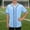 Sky Blue, variant on Lutiedan Boys Baseball Jersey Button Down Hip Hop Sport T Shirts V Neck Short Sleeve Quick Dry Casual Sport Tops Size 3-15