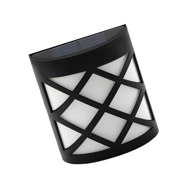 Cateissary Luz de pared con energía solar Patio exterior Jardín Patio Lámpara LED impermeable montada en la pared, N763 y luz blanca Iluminación y accesorios cambio de color Cateissary HA000941-03B
