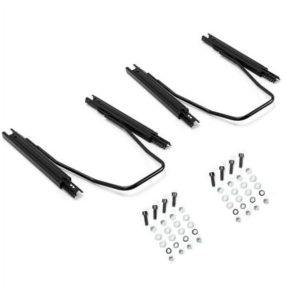 Kojem Universal Seat Sliders Seat Mounting Track, Dual Locking Rails Brackets Kit Compatible with NRG Sparco and Most Aftermarket Seats- 2 x Set of Sliders