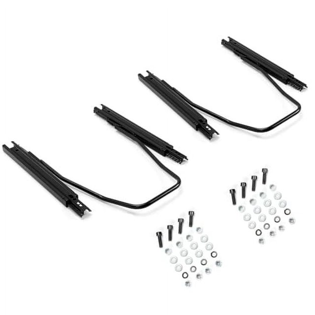 Kojem Universal Seat Sliders Seat Mounting Track, Dual Locking Rails Brackets Kit Compatible with NRG Sparco and Most Aftermarket Seats- 2 x Set of Sliders