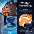 thumbnail image 7 of Charles Walters Equipment CW1000 Homeowner Broadcast Spreader for Spreading Fertilizer and Ice Melt on Lawns, Sidewalks, and Driveways, 65lb Capacity, 33" x 35", 7 of 7