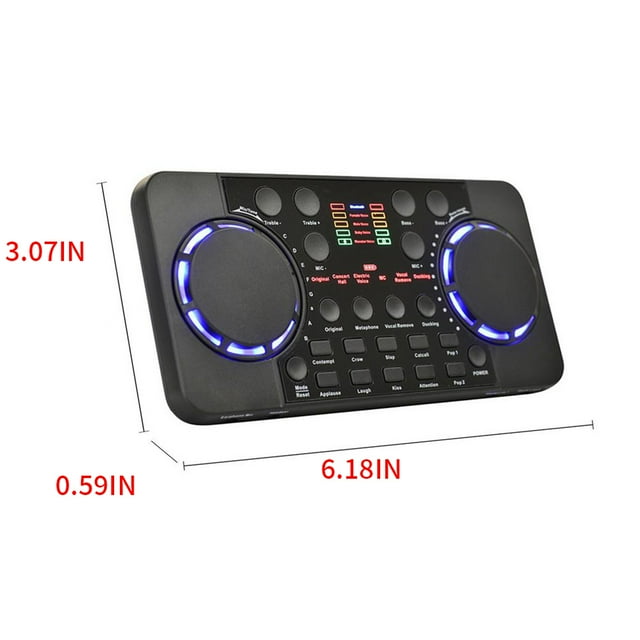 VONKY Sound Card V300 Audio Mixers Effects DJ Music Studio Recording Accessory Mic Control Noise