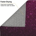 thumbnail image 6 of Naloa Dark Purple Glitter Dish Drying Mat for Kitchen Counter, Heat Resistant Drainer Mats, Absorbent Draining Mat,Dish Rack Pad,16"x18", 6 of 8