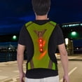 thumbnail image 4 of Chaleco reflectante para correr con luz LED amarilla fluorescente para deportes al aire libre que mejora la seguridad nocturna, 4 of 8