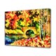 thumbnail image 1 of Cuadro de puente, hojas de otoño, agua, árboles, río, póster, pintura decorativa, lienzo, arte de pared, carteles para sala de estar, pintura para dormitorio, estilo marco, 30 x 45 cm, 1 of 8