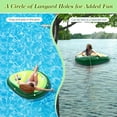 thumbnail image 7 of MoKo Inflatable Pool Float for Adults with Dual Handles, Floating Lounge Chair for Swimming Pool Floaty, Avocado, 7 of 7