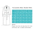 thumbnail image 7 of U2SKIIN Mens Robe with Hood,Full Length Plush Robe for Men Contrast Thick Fleece Bathrobe (Light Grey, XX-3X-Large), 7 of 7