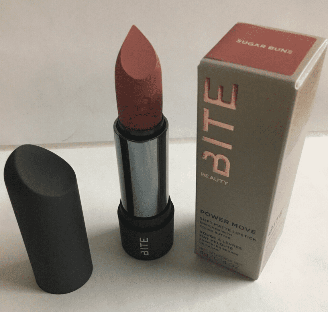 Dårligt humør Stereotype vægt Bite Beauty Power Move Matte Lipstick SUGAR BUNS 0.14 oz Full Size. -  Walmart.com