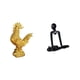 thumbnail image 1 of Escultura de pollo,Escultura de pollo,decoración del hogar,figura de gallo,Figura decorativa de gallo,estatua de resina animal,Figura de escritorio,Escultura abstracta de pensador para, 1 of 8